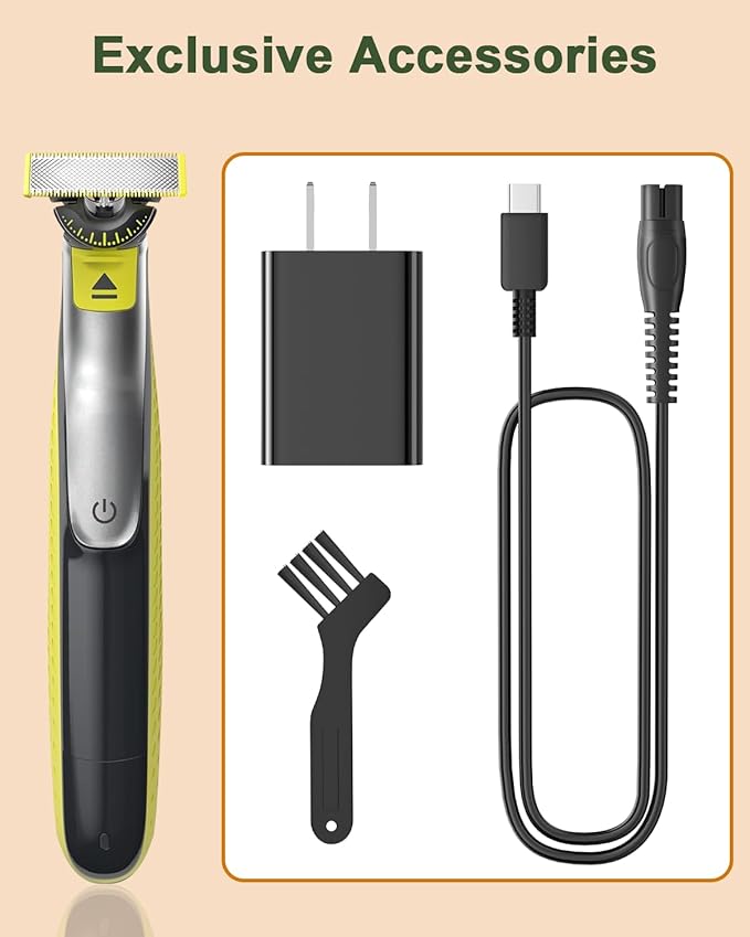Newding 5V Charger Compatible with Philips Norelco 2400 3600 3900 5400 7200 Series One Blade 360 QP2724 QP2834 QP1324 MG7910 MG5910 MG9510 MG9520 MG9525, Shaver Charger