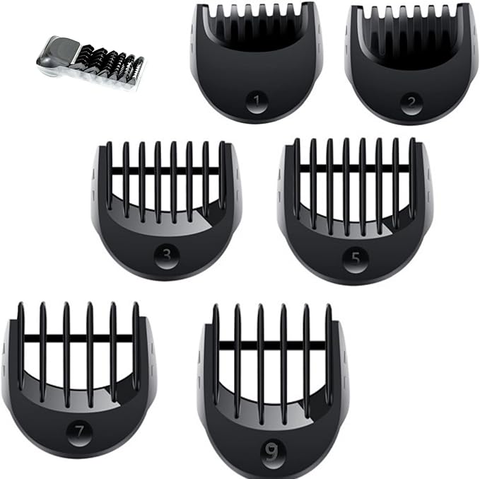 Electric Shaver Trimmer Replacement Head For Braun Series 3，6pcs Comb Trimming Set Suitable for Braun Series 3 Bt32 Styling Attachment Series 3 380s‑4 3040 3045 300s 301s 310s 3000s 3010s 3020s Etc.