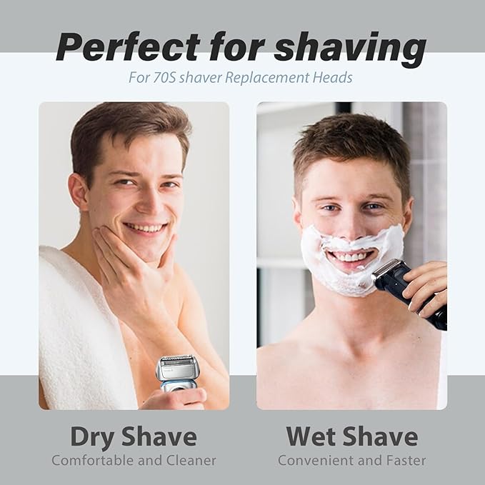 70S Series 7 Foil & Cutters Shaver Replacement Head for Series 7 Electric Razors, Compatible with 720cc, 730cc, 735s, 750cc, 760cc, 790cc,for Men.New and Old Packaging