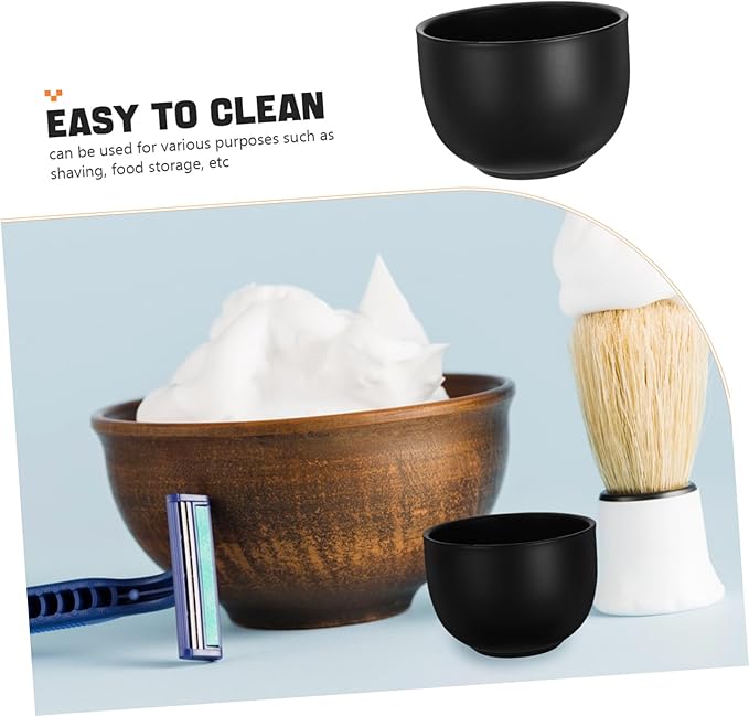 FRCOLOR Shaving Soap Bowl Deep Design for Rich Foaming Lightweight Portable for Home Travel Shaving Experience Durable and Practical for Men