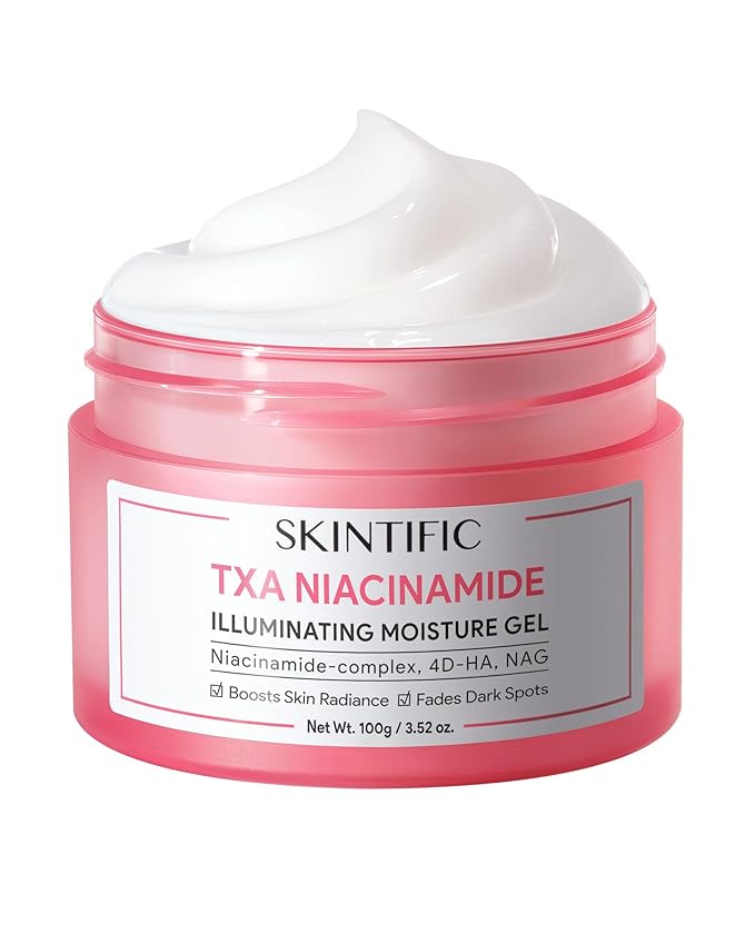 MSH Niacinamide Brightening Cream,Fades Dark Spots, Evens Skin Tone, Tranexamic Acid, α-Arbutin, 5X Ceramides, Centella Asiatica, Suitable for Oil and Acne-prone skin, 3.52fl.oz / 100g