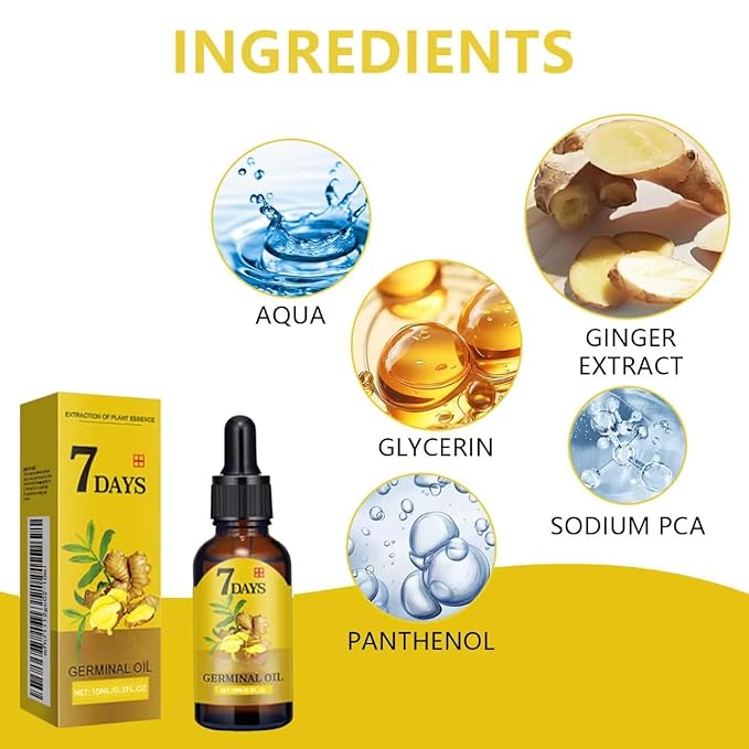Ginger Hair Care Liquid, Nourishing Hair Care, Gentle Moisturising Hair， Conditioner for Regrowth & Loss Treatment (1 Pcs)