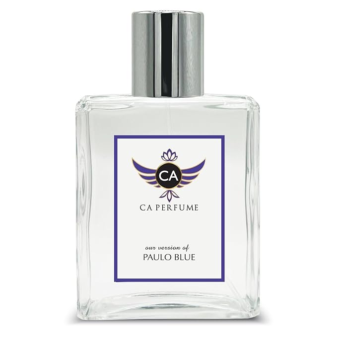 CA Perfume Impression of Paulo Blue For Men Aromatic Fougere Fragrance Long Lasting Mens Perfume Eau De Parfum 3.4 Fl Oz 100ml