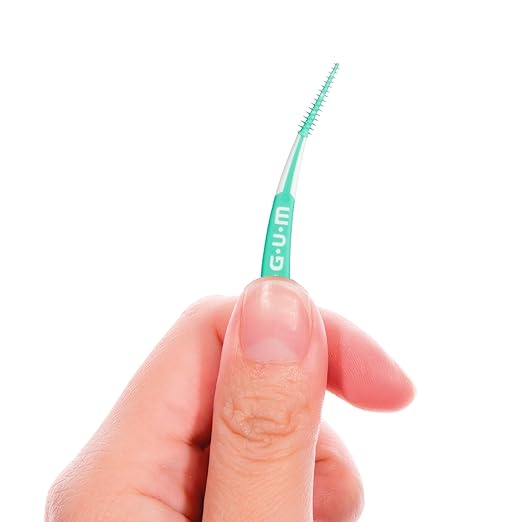GUM Soft-Picks Advanced, Easy to Use Dental Picks for Teeth Cleaning and Gum Health, Disposable Interdental Brushes with Convenient Carry Case, Dentist Recommended Dental Picks, 60 Count (Pack of 3)
