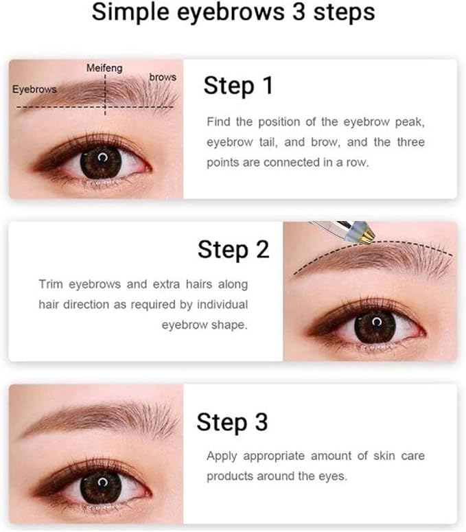 Horoper Eyebrow Facial Trimmer, Painless USB Eyebrow Trimmer Women Electric Face Eyebrow Hair Removal Machine, for Face Lip Chin (Black)