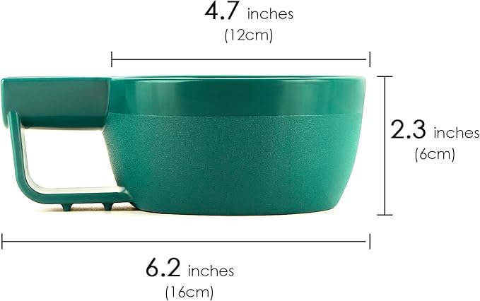 Linkidea Plastic Shaving Soap Bowl with Non-slip Handle, Wide Mouth, Large Capacity, Easier to Lather Ridges, Wet Razor Shave Cream Bowl for Men (Green)