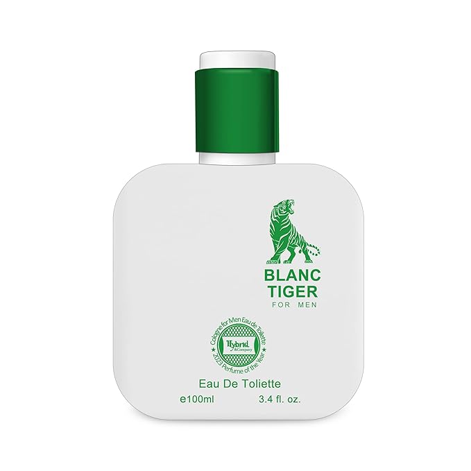 Hybrid & Company Blanc Tiger For Men Confident And Agile Masculinit Scent Mens Perfume,3.4 Fl Oz