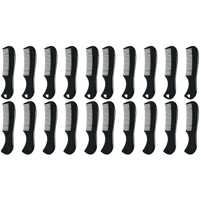 20pcs Mini Mustache Comb, 2.87" Plastic Mini Beard Brush for Men Pocket Mens Combs for Beard Straightener Men Pocket Sized Mens Mustache Brush