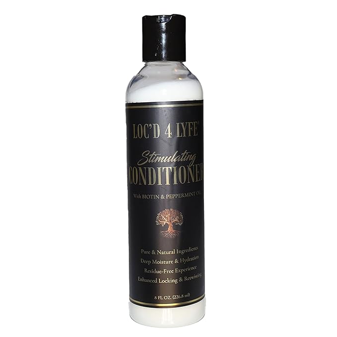 LOCD 4 LYFE Extra Strength Stimulating Conditioner 8oz – Invigorating Peppermint & Tea Tree Oil for Nourishing Scalp Relief | Refreshes, Revives & Soothes | Tingling Sensation for Healthy Hair