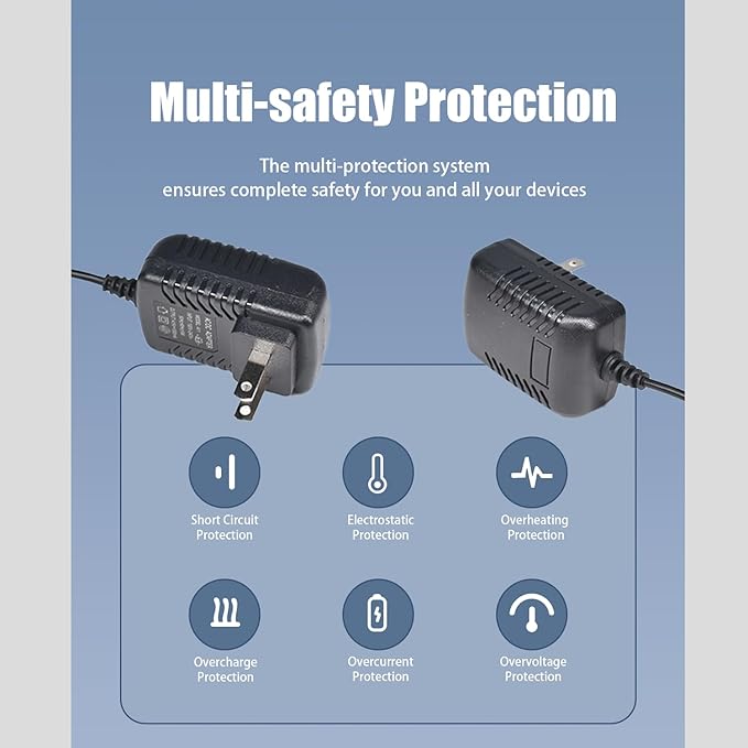 Replacment Charger for BaByliss PRO Shaver FXFS2 FXFS2G, 4.5V Adapter Compatible with BaBylissPRO Barberology Cordless Metal Double Foil Shaver FXFS2 Power Cord Supply