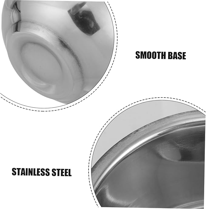 FRCOLOR Double Layer Stainless Steel Shaving Soap Bowl Versatile Travel Shaving Mug for Men for Soap Brushes and Facial Easy to Clean Durable Grooming Accessory
