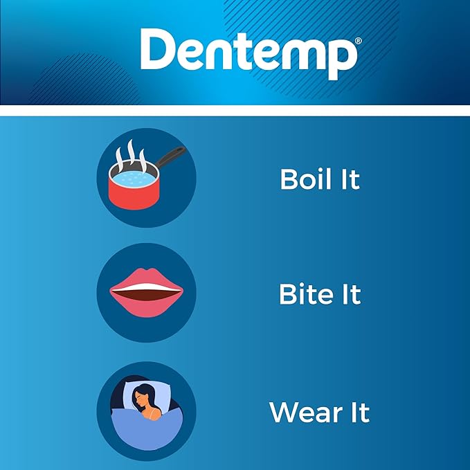 Dentemp Protect-It Custom Fit Mouth Guard 4 Pack for Teeth Grinding at Night - Night Guards for Sleep