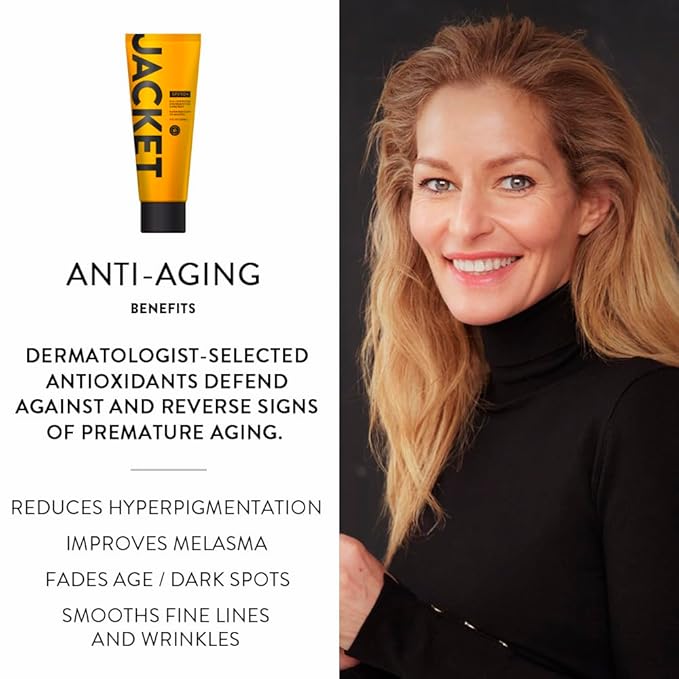 JACKET Sunscreen SPF 50+ | Mineral Sunscreen with Vitamin C | Water Resistant 80 Min, Natural, Reef Safe | UVA/UVB Broad Spectrum Protection for Face & Body, 4 FL Oz