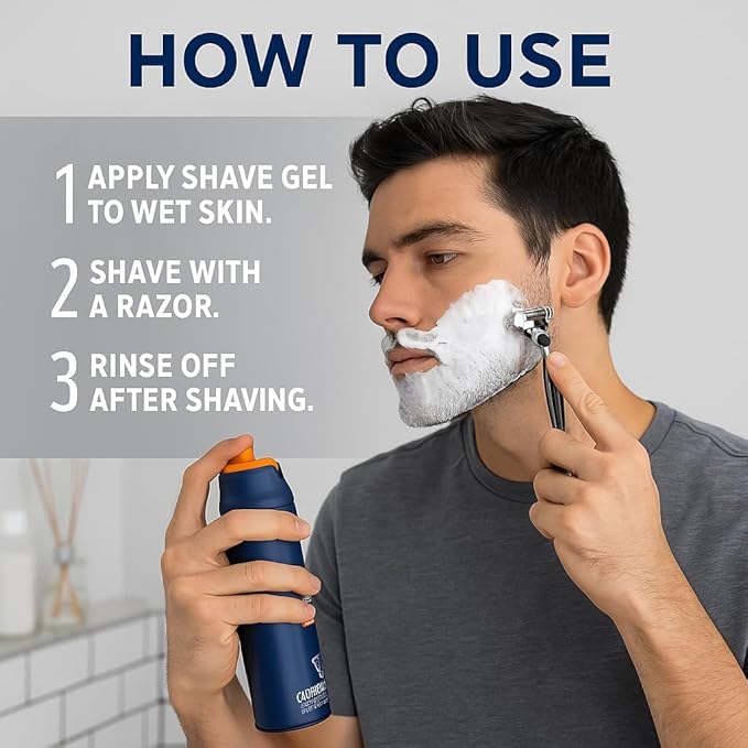 Pro Shaving Gel for Men, Fragrance Free, 7 oz (1-Pack)