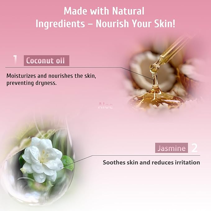 Wax Beads, 2lb Hard Wax Beads Includes 20 Sticks for Hair Removal and Sensitive Skin, Large Hard Wax for Brazilian, Bikini, Armpits, Face & Body Waxing,Jasmine