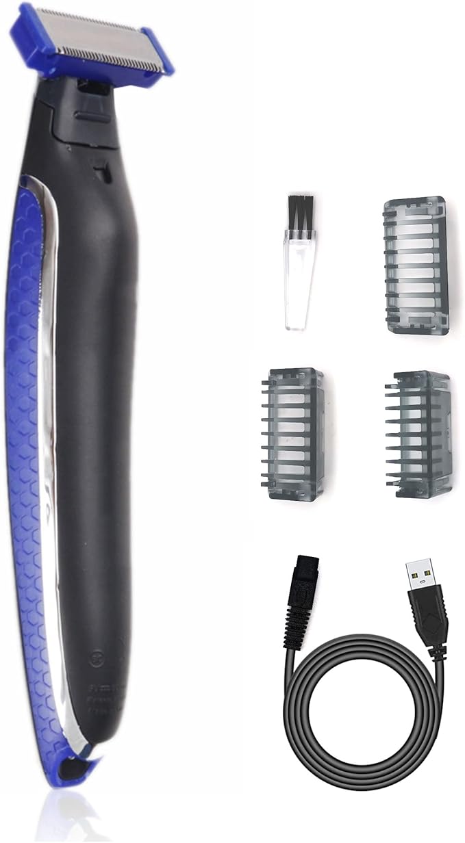Mens Hair Trimmer & Body Shaver That Trims, Edges, Shaves, and Grooms-Beard Trimmer for Men Rechargeable Solo Shaver
