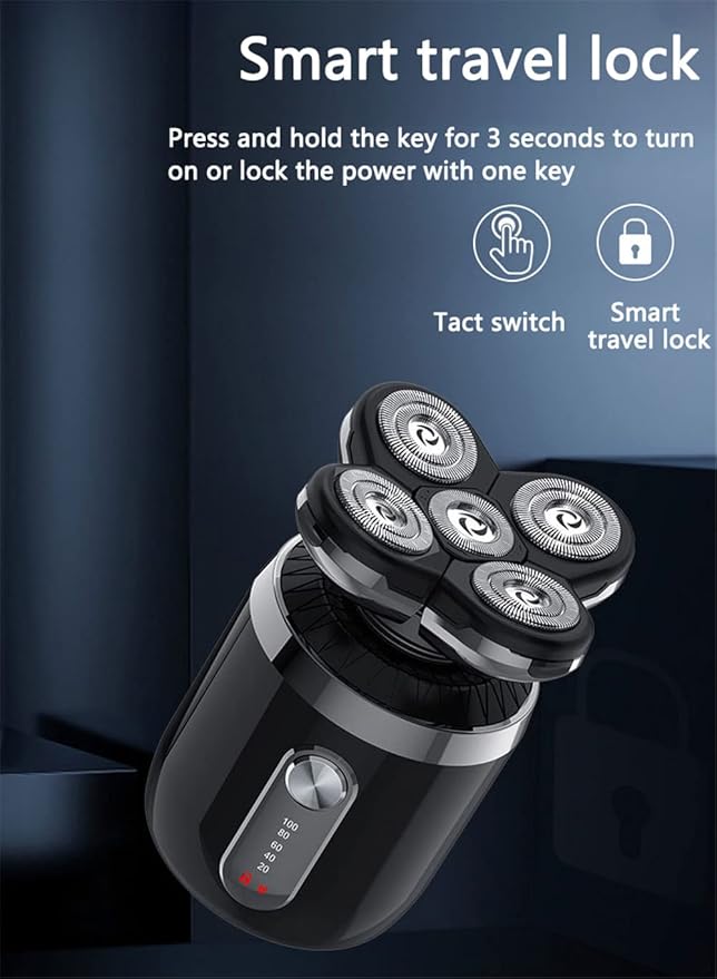 Head Shavers for Men, Men’s 5-in-1 Electric Head Shaver, Waterproof Electric Razor, Rechargeable Wet and Dry Mens Grooming Kit Head Shaver