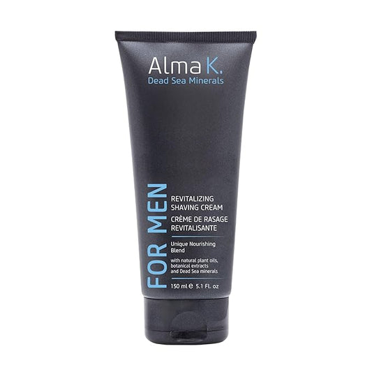 Alma K Revitalizing Shaving Cream - Nourishing and Calming Mens Shaving Cream with Dead Sea Minerals, Argan Oil - Gentle Shave Cream for Men - 5.1 oz