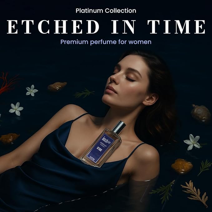 Instyle Fragrances Platinum Collection Etched in Time, Inspired by MFK’s Bacarat Roug.e 540, Premium Unisex Eau de Parfum, CLEAN, Vegan, Paraben-Free, Never Tested on Animals, 3.4 Fluid Ounces