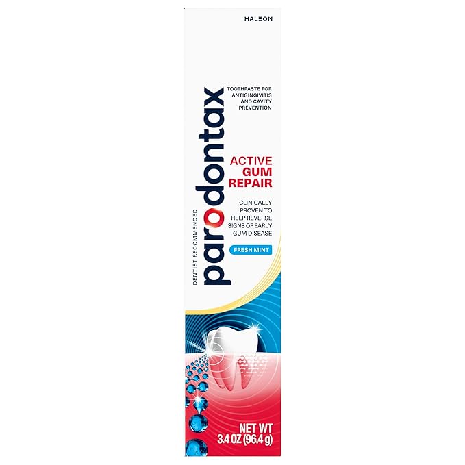 Parodontax Active Gum Repair Toothpaste, Toothpaste To Help Reverse Signs Of Early Disease For Health, Fresh Mint Flavored - 3.4 Oz x 3