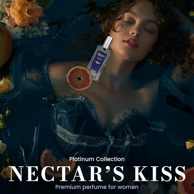Instyle Fragrances Platinum Collection Nectar’s Kiss, Inspired by C.hanel's Chan.ce Eau Ten.dre, Premium Women’s Eau de Parfum, CLEAN, Vegan, Paraben-Free, Never Tested on Animals, 3.4 Fluid Ounces