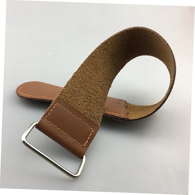 BESTYASH 2pcs Leather Strop Set Cowhide Sharpening Cloth for Straight Vintage Polishing Tool for Blades and Woodworking for Barbers and Shaving Enthusiasts