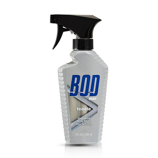 BOD man Fragrance Body Spray, Iconic, 8 fl oz
