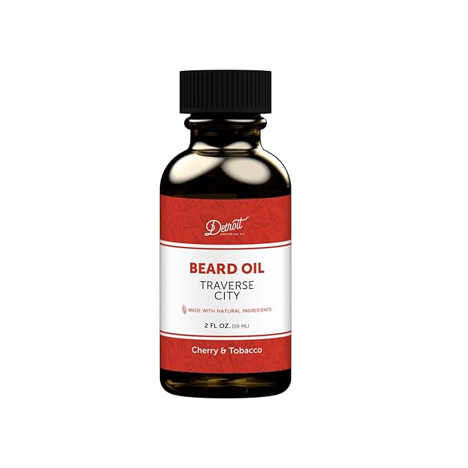Detroit Grooming Beard Oil | Hydrating & Nourishing Formula with Vitamin E • Traverse City Scent (2 oz)