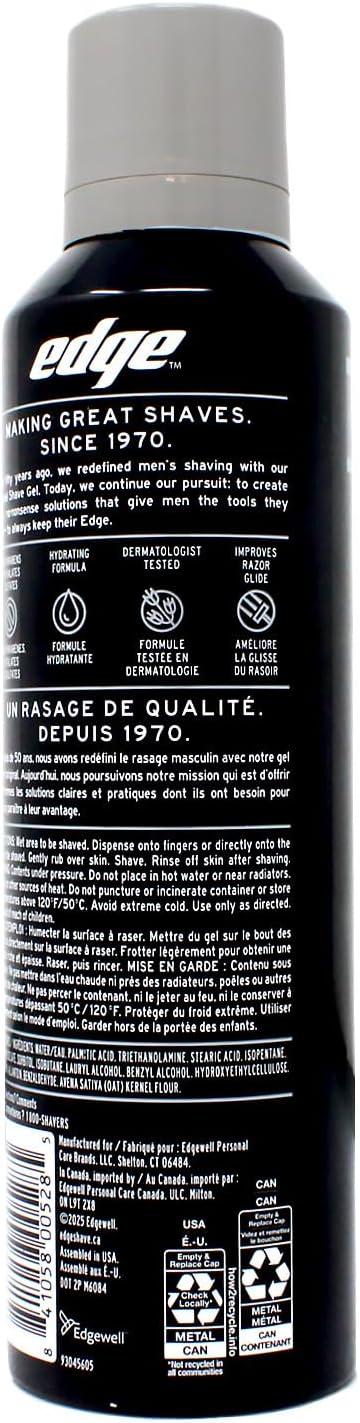 Edge Ultra Sensitive Shave gel, 7 Ounce (Pack of 2)