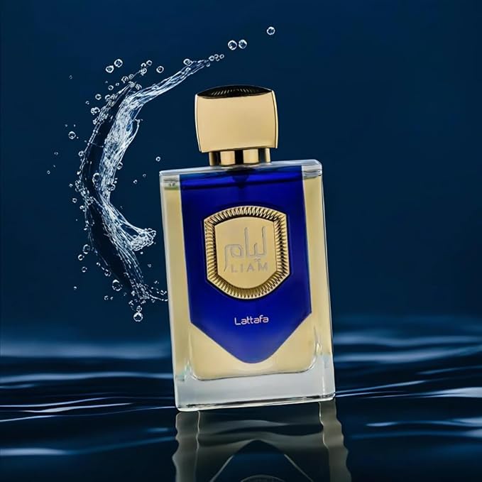 Lattafa Liam Blue Shine Eau De Parfum Men 100ML (3.40 OZ) – Arabian Perfume For Men With Long Lasting Perfume, Captivating Blend Of Notes For Elegance And Confidence
