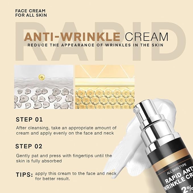 Wrinkle Cream for Men & Women: Age Defender Anti-Aging Face Cream with Hyaluronic Acid, Collagen & Shea Butter – Firming & Smoothing Face Moisturizer to Reduce Fine Lines & Wrinkles, 1.7oz