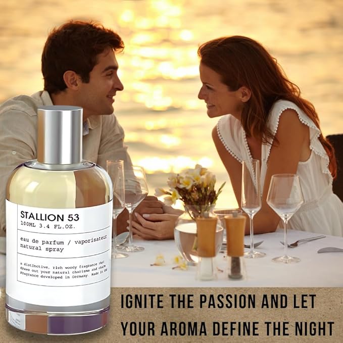 Men's Bundle X2 Stallion 53 Eau De Parfum 100ml/3.4oz Unisex + 20ML FREE | Herbal, Woody, and Earthy Scent for Men and Women