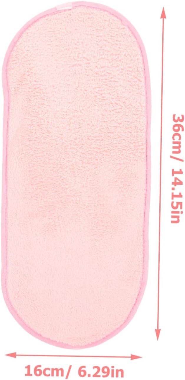 VANZACK 5Pcs Portable Makeup Removal Towels Washable Fleece Face Cloths for Gentle Cleansing Skin Friendly Facial Washing Towels for Men and Women for Travel and Daily Use