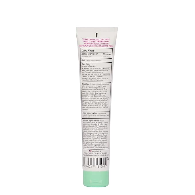 PoolBar SPF 50 Hydrating Mineral Body Sunscreen Cream for Women and Men Skin Care - Coconut Vanilla Scent Sun Care, Vegan and Water Resistant, Broad Spectrum Sunscreen, 130 ml (4.3 Fl. Oz) (Pack of 3)