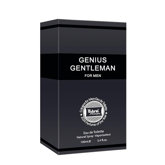 Hybrid & Company Genius Gentleman For Men Eau De Toilette Vaporisateur Natural Spray 3.4 Fl Oz