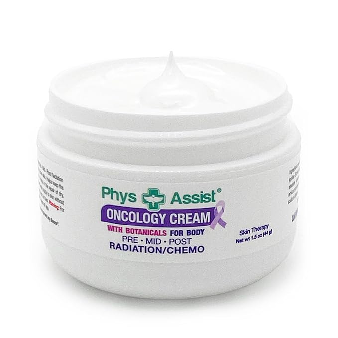 PhysAssist Oncology Cream 1.5 oz. Travel Size. Soothing, Calming and Hydrating to Stressed Skin Undergoing Chemo or Radiation. Made with Botanicals of Lavender, Calendula, Peppermint