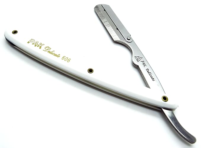 Set of 4 PREMIUM INSTRUMENTS Barber Razors Straight Edge Folding Handle Colors