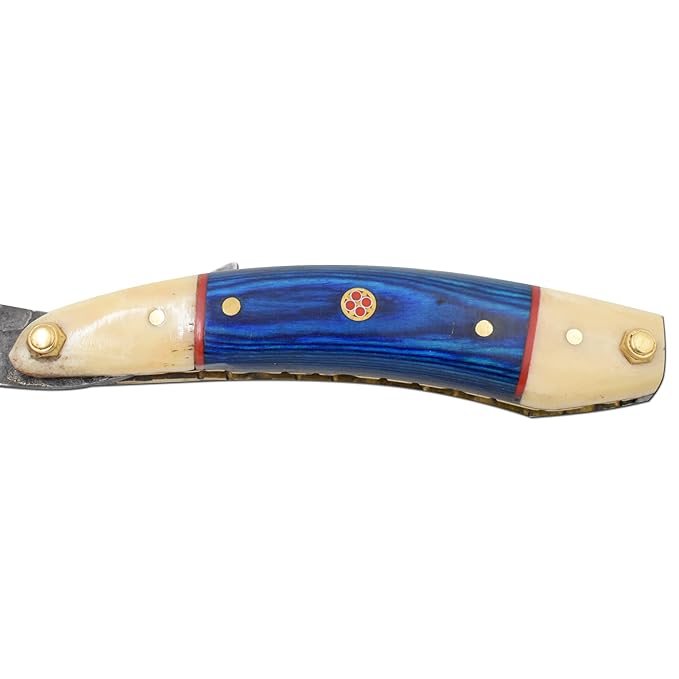 Straight Razor | Straight-Edge-Razor Sharp High Hardness Real Damascus Steel Cutthroat Straight Edge-Blade | Barber Razor