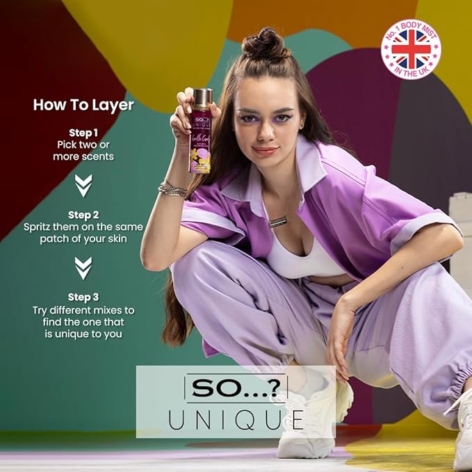 So...? Unique Vanilla Candy Body Mist - Delightful Perfume for Women - Sweet, Fruity Vanilla Perfume with Peach and Rose - Gifts for Women - 5.1 oz