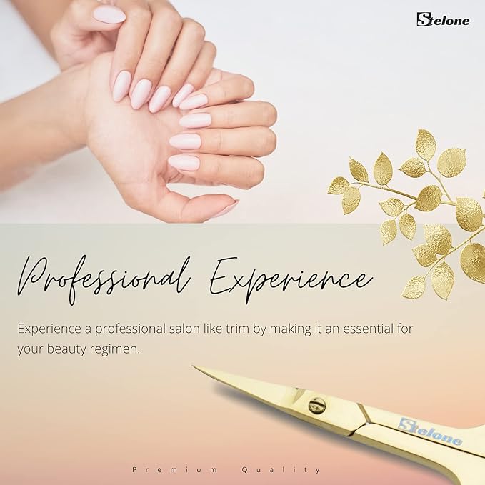 Professional Grooming Scissors Eyebrow Scissors Small Curved Stainless Steel Manicure & Beauty Scissor for Women