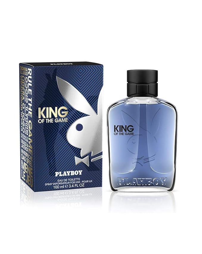 Playboy King of The Game Eau de Toilette Spray for Men, 3.4 Ounce