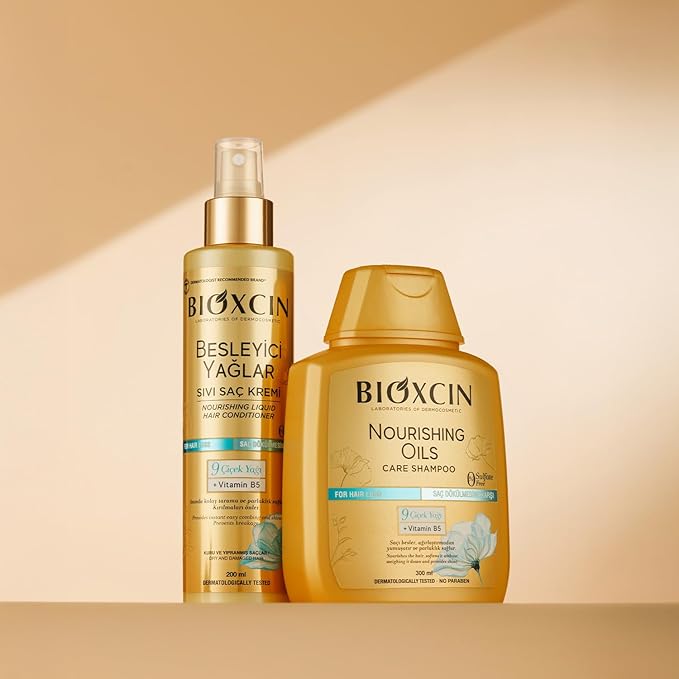 BIOXCIN Nourishing Oils Liquid Conditioner Sulfate-Free, for Dry and Damaged Hair, Anti-Hair Loss Formula 200 ML