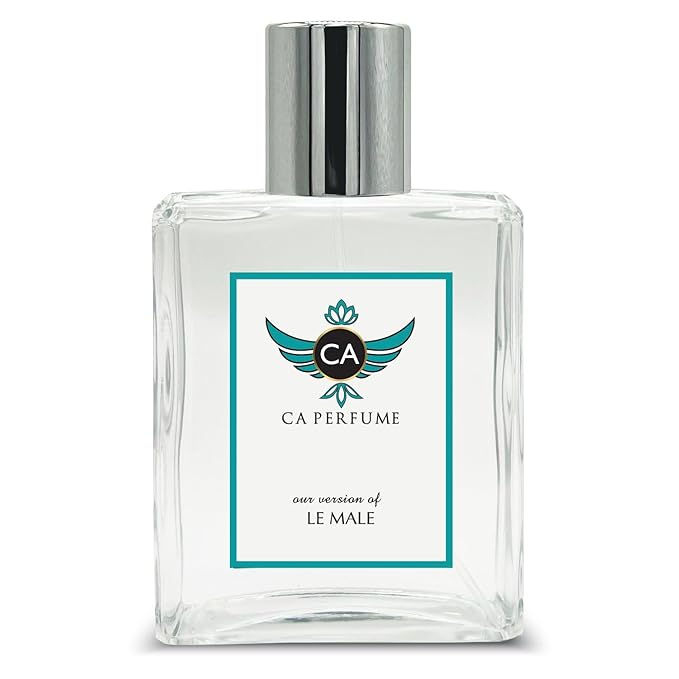 CA Perfume Impression of Le Male for Men Amber Fougere Scent Long Lasting Cologne for Men Signature Scent for Day and Night Wear 3.4 Fl Oz 100ml