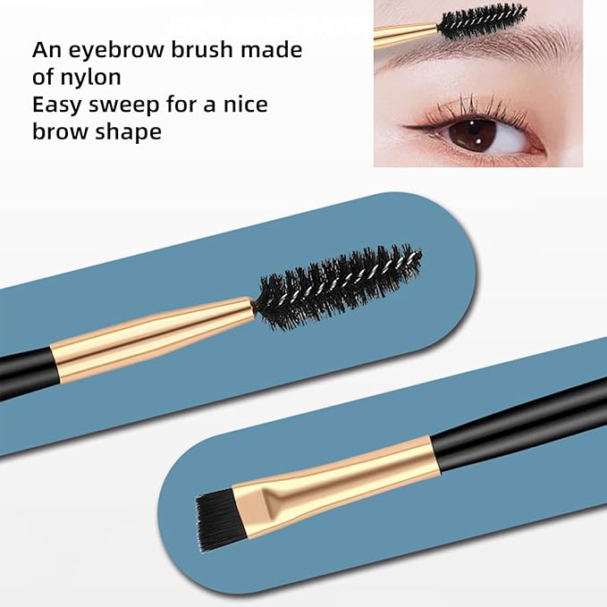 13-in-1 Eyebrow Trimming Kit with Double Magnification Vanity Mirror, Eyebrow Grooming Kit for Women/Men, Includes Scissors with Comb, Straight and Folding Razors, Brushes, Tweezers, Replacement Head