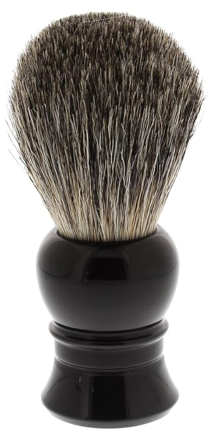 West Coast Shaving 100% Pure Badger Shaving Brush. Dense Fibers. (Black- Lantern)