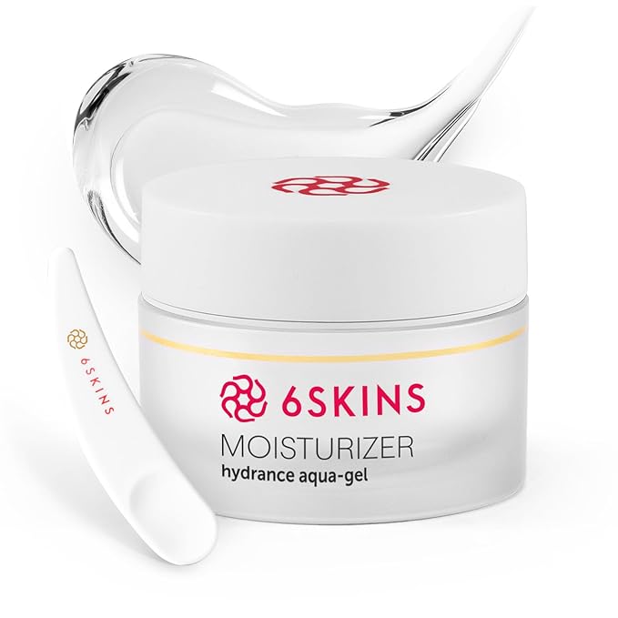 6SKINS® Face Moisturizer with Niacinamide & Ceramides - Korean Skin Care Facial Moisturizer For Skin Barrier Support & Pore Minimizer - Oil-Free Hydrating Face Gel For All Skin Types - 1.7oz