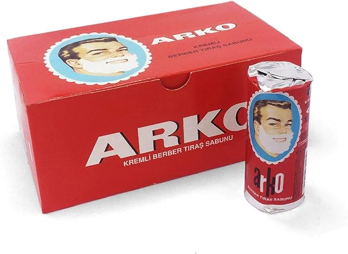 Arko Shaving Cream Soap Stick - 12 Pieces by EVYAP