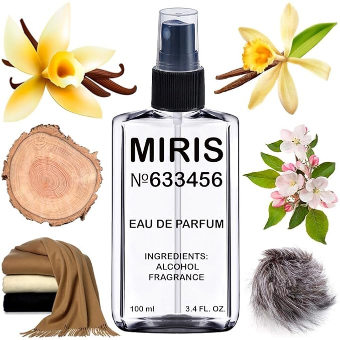 MIRIS No. 633456, Inspired by Bare Vanilla, Long-Lasting Eau de Parfum for Women, Spray 3.4 Fl Oz / 100 ml