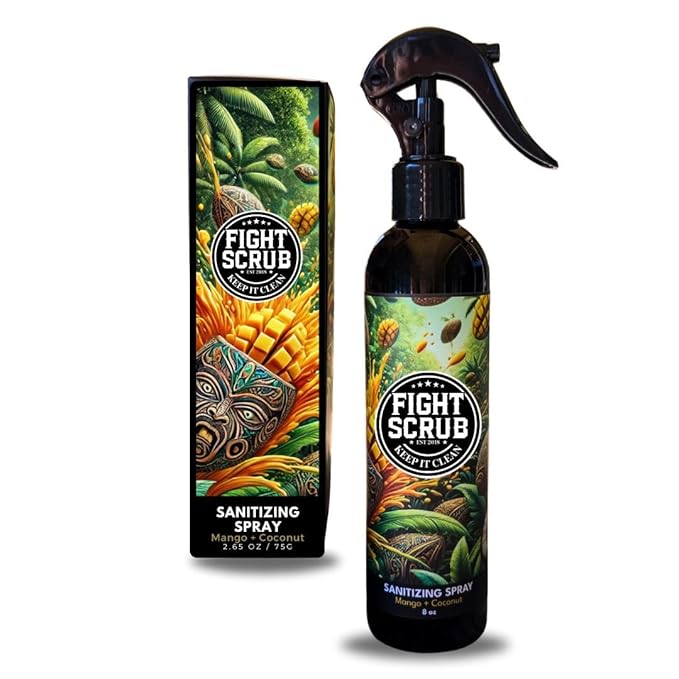 Deodorizing Spray – Refreshing Body & Gear Spray for Wrestlers, MMA, Jiu-Jitsu & Athletes (Mango + Coconut)