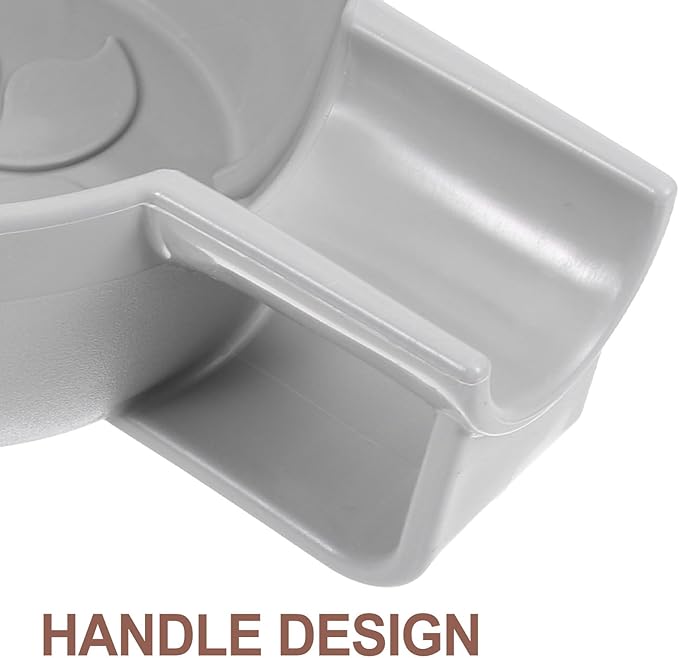 ARTIBETTER Deep Small Plastic Shaving Soap Bowl for Men with Wide Mouth and Thickened Anti-slip Design, Handheld Wet Shave Container Suitable for Facial Shaving and Soap Foaming (gray)